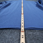 Adidas Quarter Zip Pullover Mens Medium Blue Excellent Textured Chest Pocket - take2supply