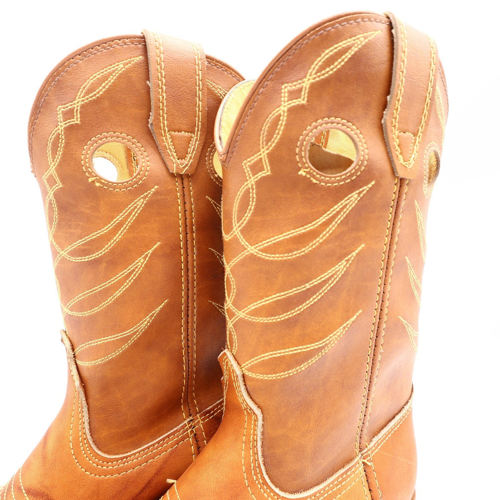 Acme Vintage Cowboy Boots Kids 3.5 D Russet Driftwood Leather New In Box - take2supply