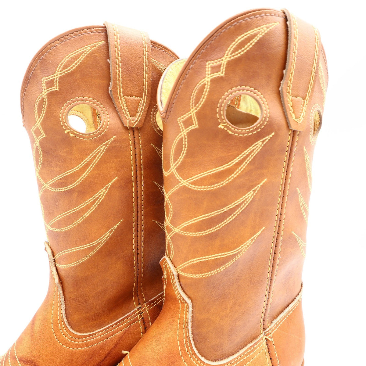 Acme Vintage Cowboy Boots Kids 3.5 D Russet Driftwood Leather New In Box - take2supply