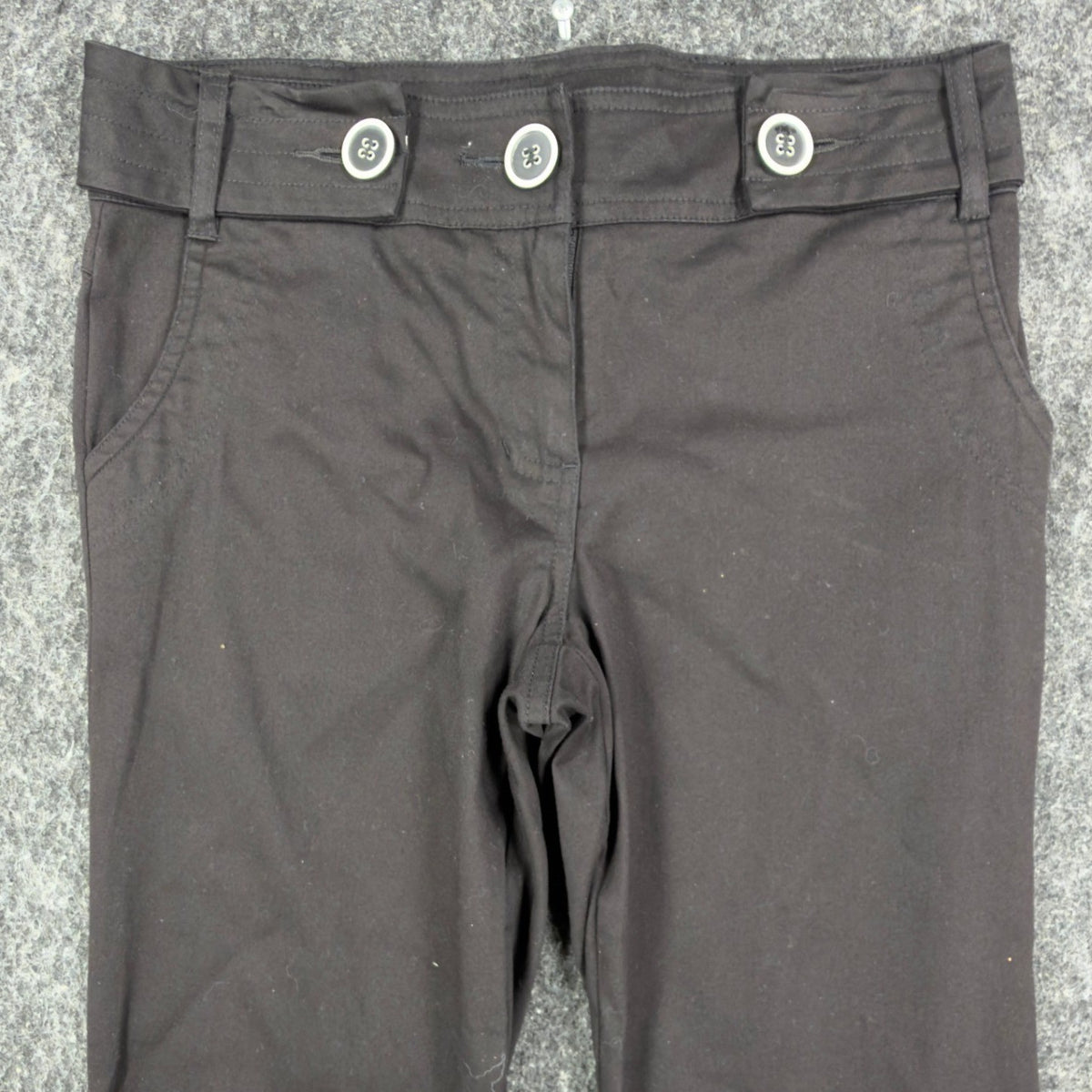 My Michelle Y2K Flare Pants Girls 12 Black Stretch Low Rise NWT Deadstock - take2supply