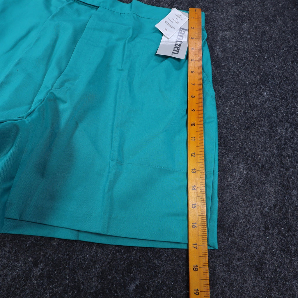 Jantzen Vintage 90s Jade Green Shorts Mens 38 Deadstock NWT Poly Cotton 1M550 - take2supply