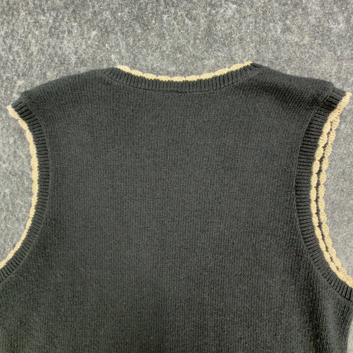 Southern Lady Vintage Angel Sweater Vest Womens M Black Metallic NWT Made in USA - take2supply