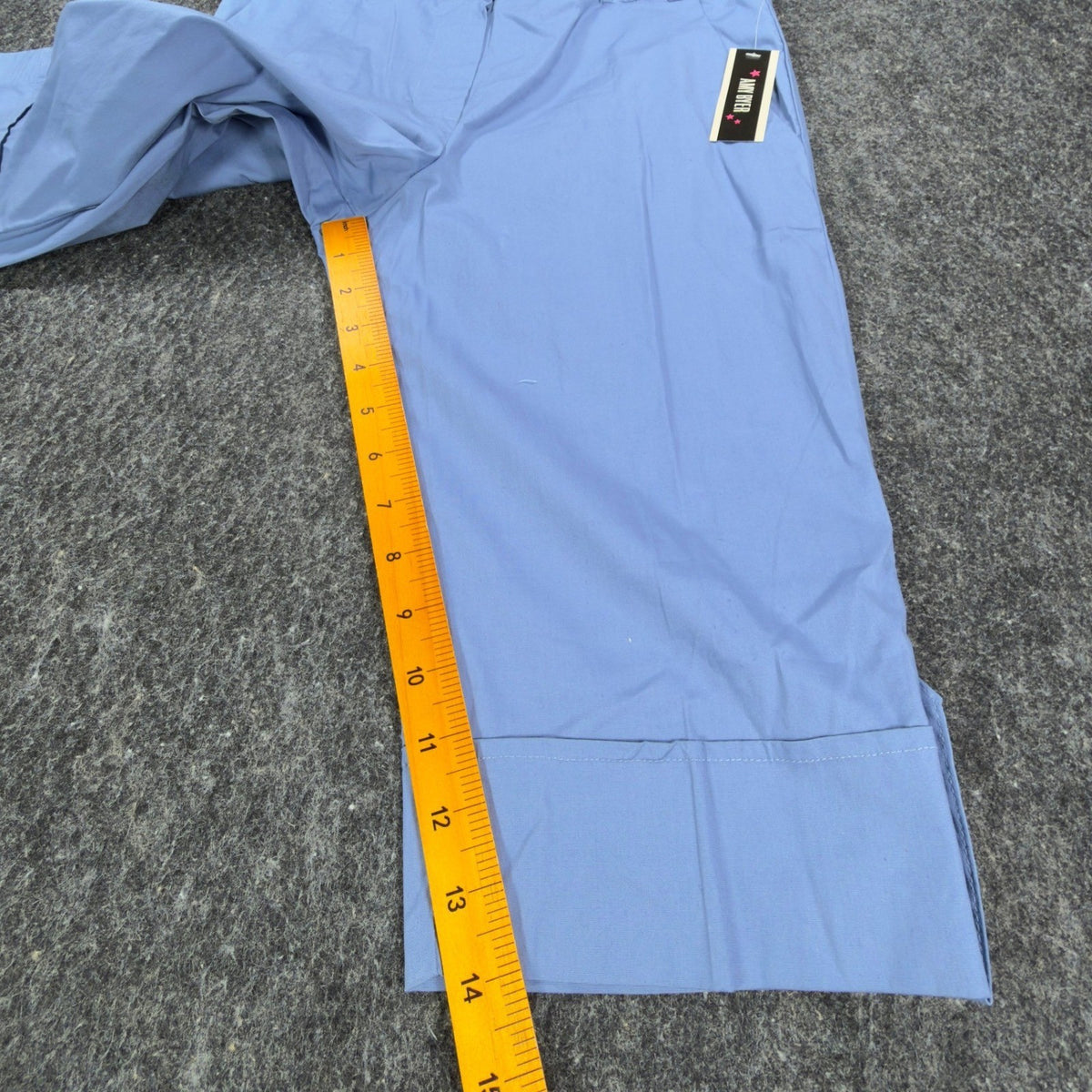 Amy Byer Y2K Capri Pants Girls 16 Blue Cotton Blend NWT Deadstock - take2supply