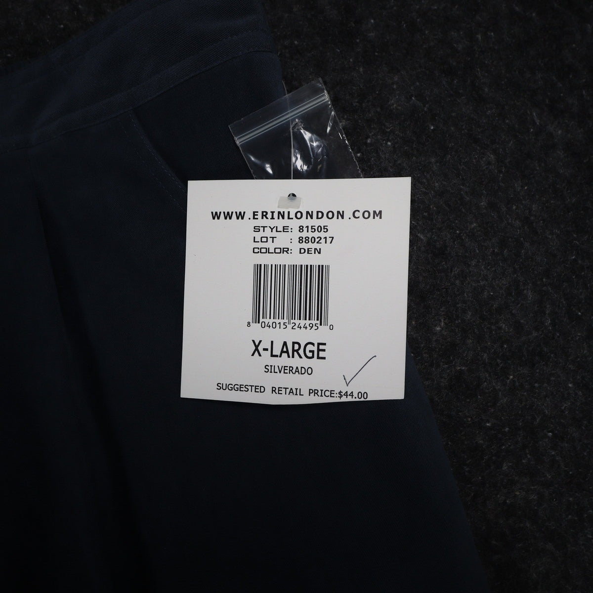 Erin London Pants Womens XL Silverado Blue Pleated Elastic Waist New NWT C853 - take2supply