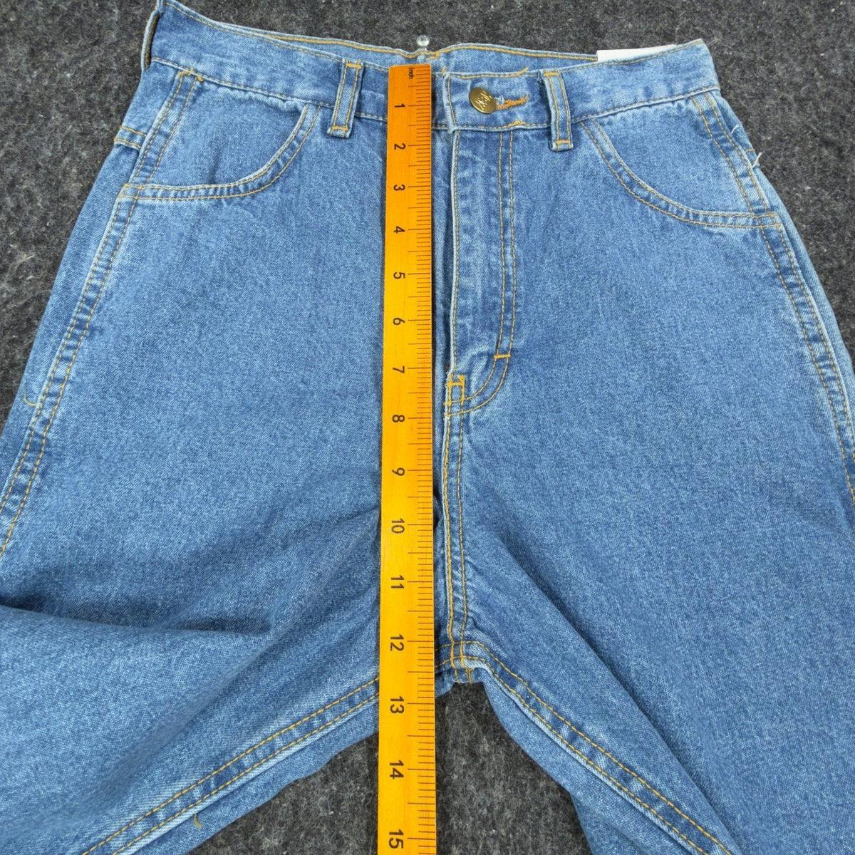 Key Vintage Carpenter Jeans Kids 16S Blue Cotton Denim Deadstock NWT C701 - take2supply