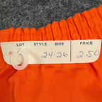 Fruit of the Loom Vintage 70s Gym Shorts Boys XS 24-26 Orange Cotton NWT - take2supply
