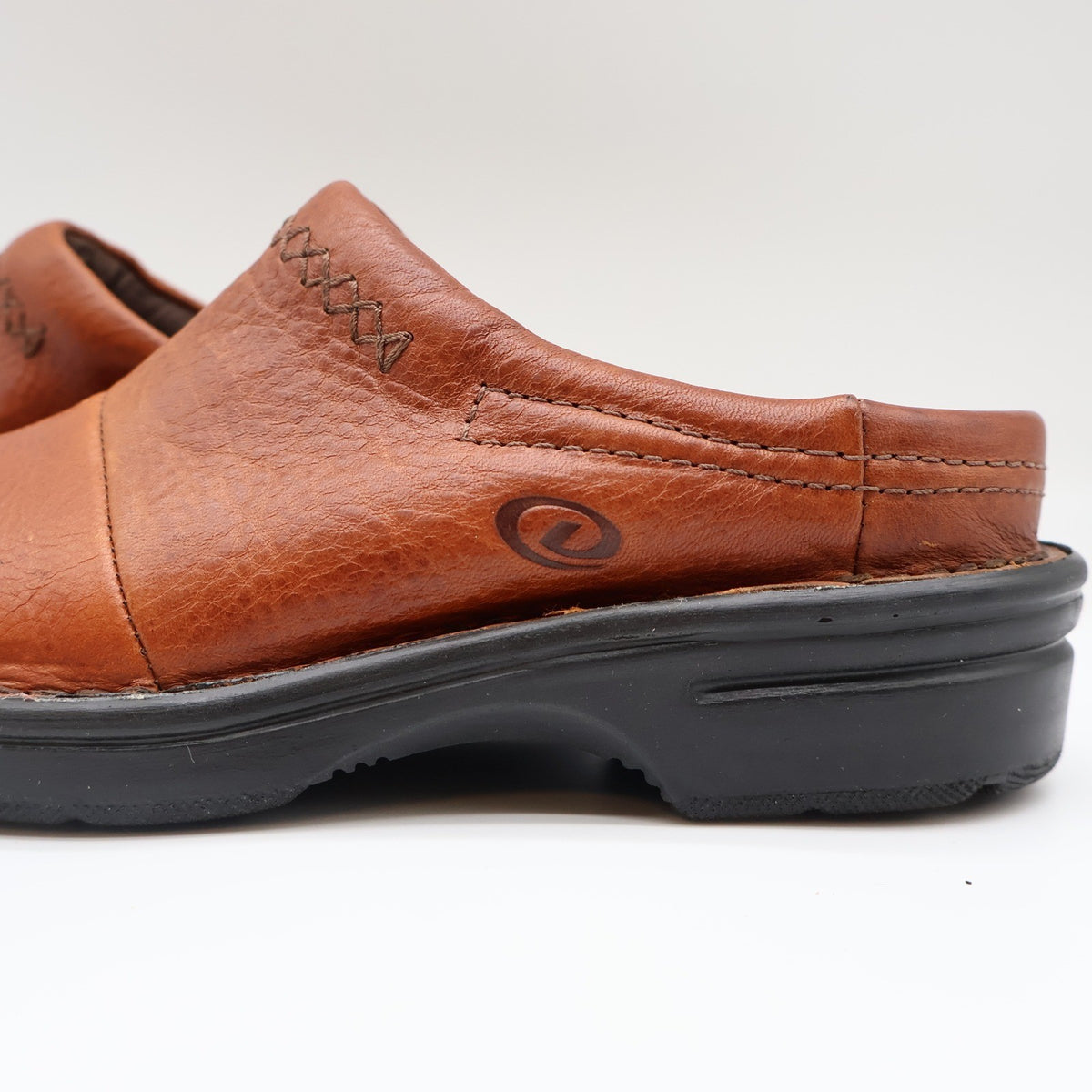 Dexter Escapes Morocco Mules Womens 7 Vintage Cognac Grained Leather Slip On USA - take2supply