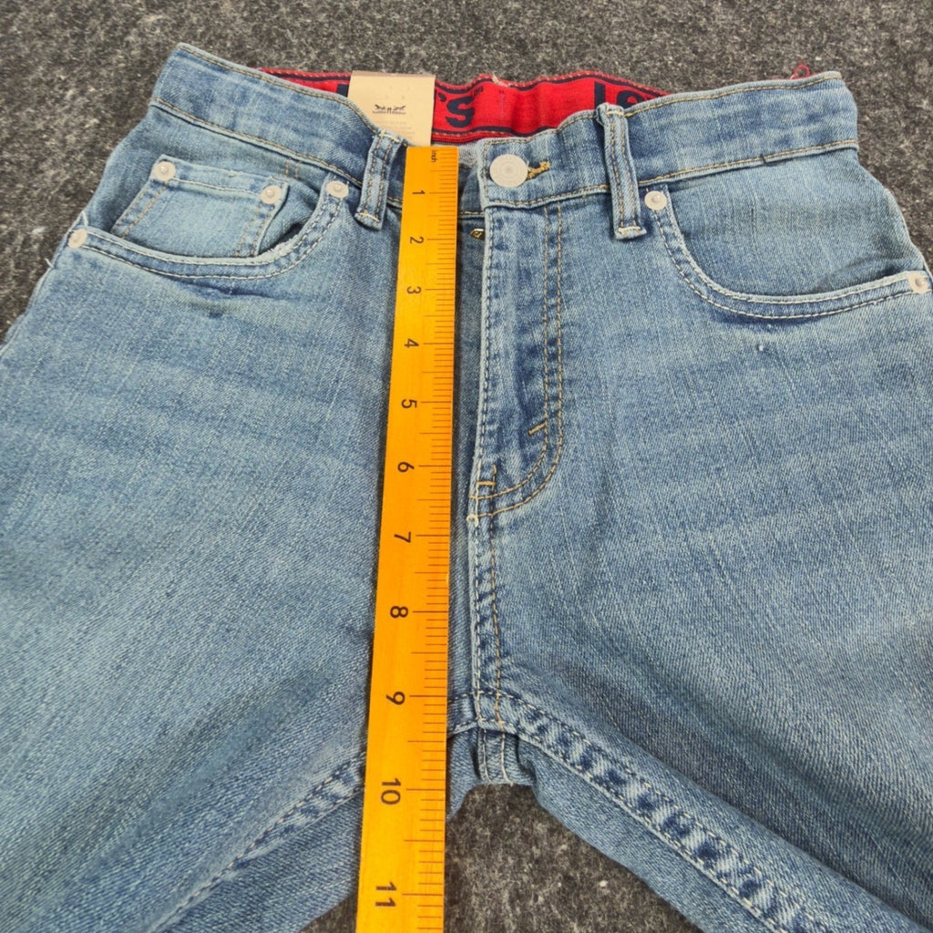Levi's 511 Slim Flex Stretch Jeans Boys Size 16 Reg 28x30 Light Wash Blue NWT - take2supply