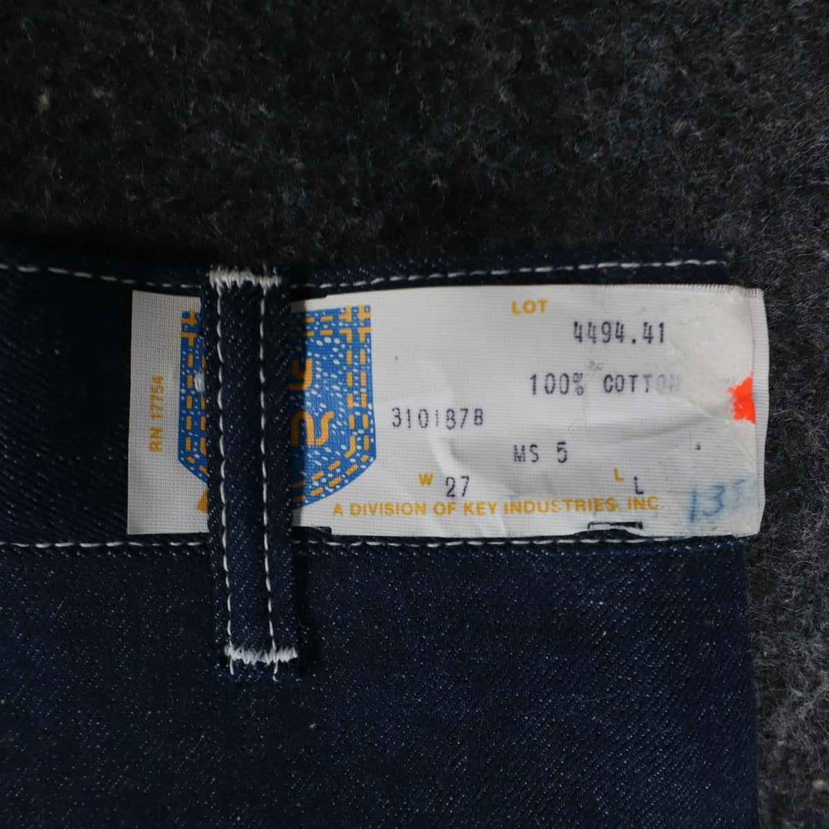 Key Jeans Vintage Womens 27 L Blue Embroidered Flare Jeans NWT - take2supply