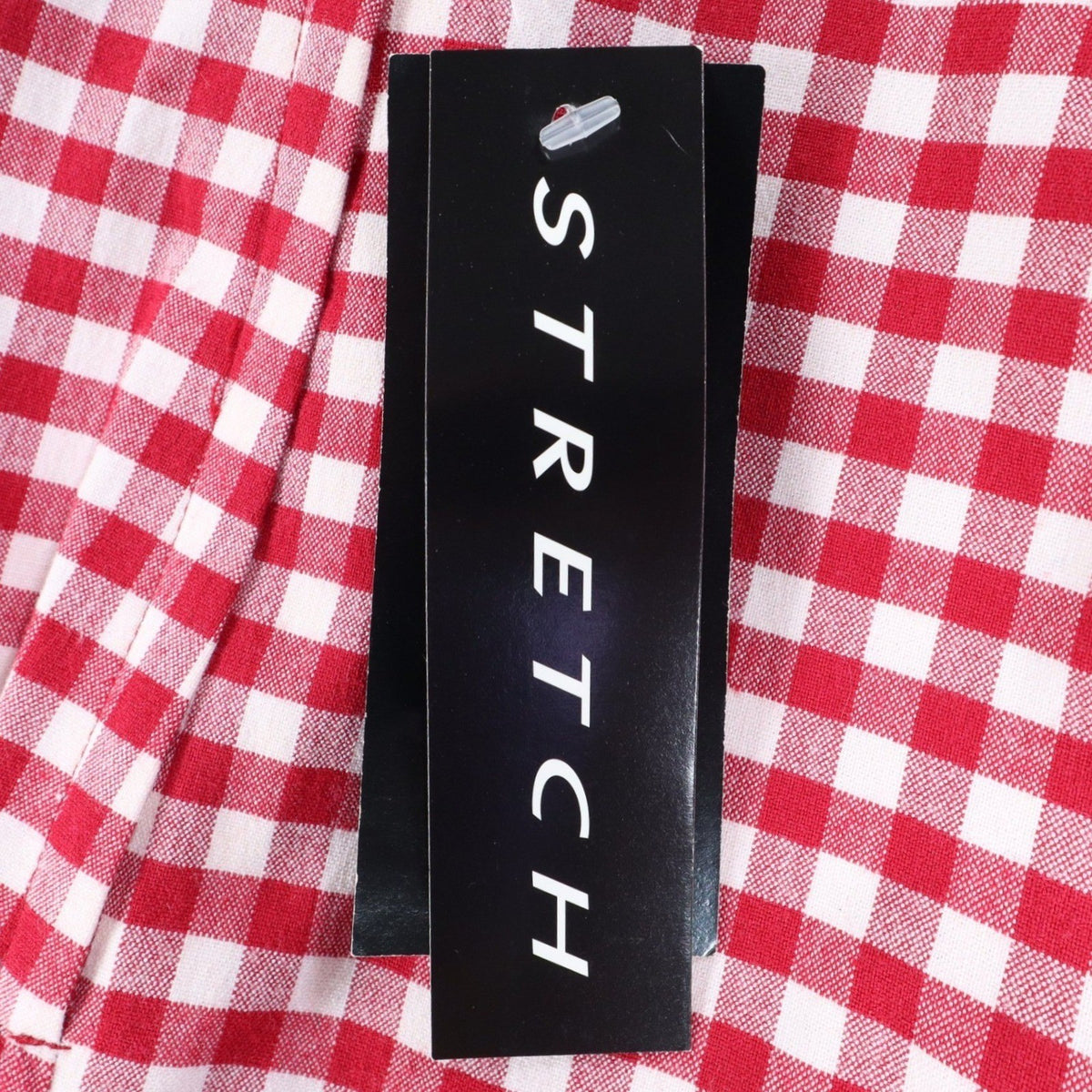AGB Byer California Gingham Pants Womens 10 Vintage Y2K Red White Stretch Plaid - take2supply