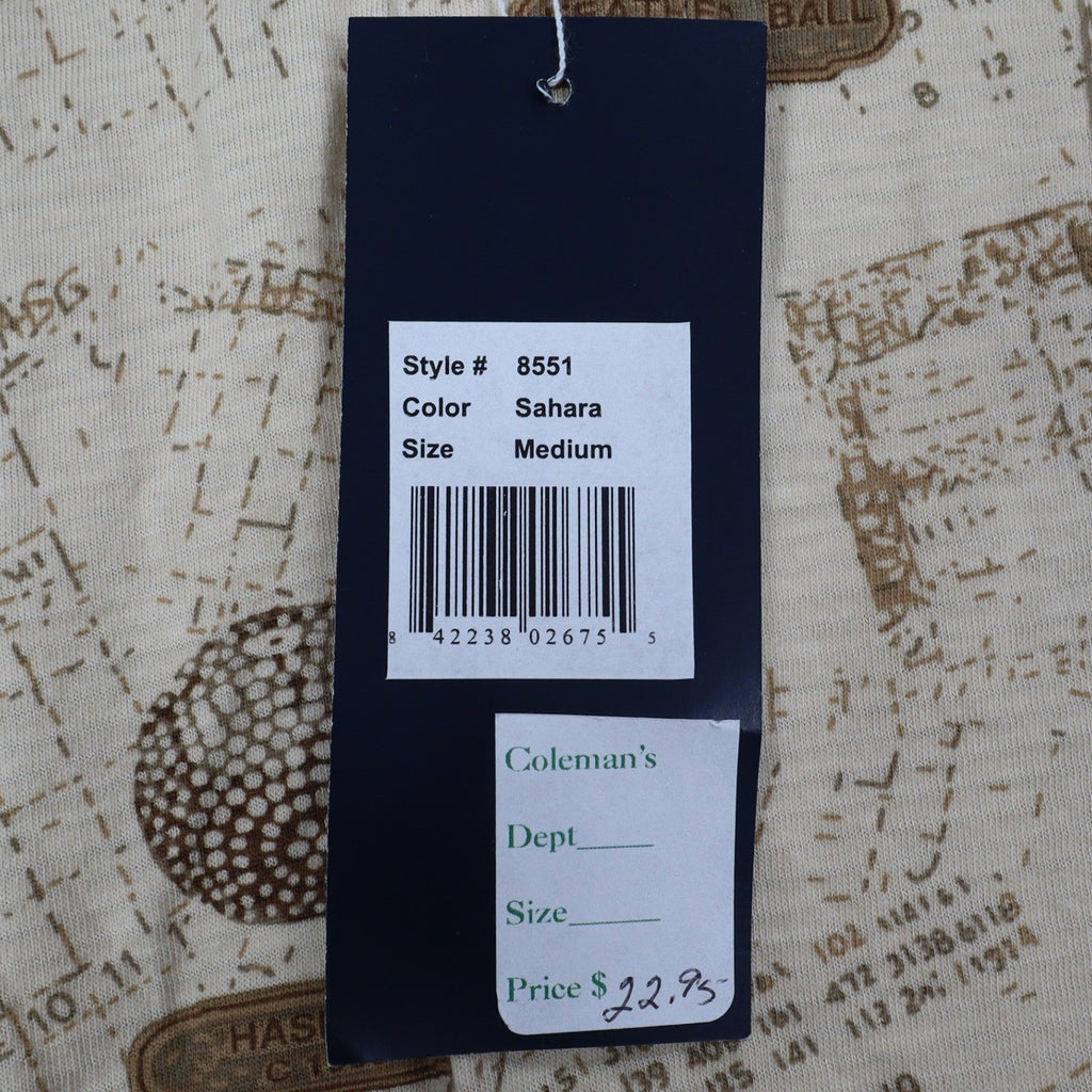 Winner Mate Golf Polo Shirt Mens Size Medium Vintage Sahara Cotton Rayon Print - take2supply