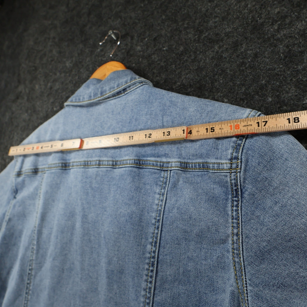 Jeans Romper Womens Small Light Blue Denim Cotton Blend Slim Fit Utility - take2supply