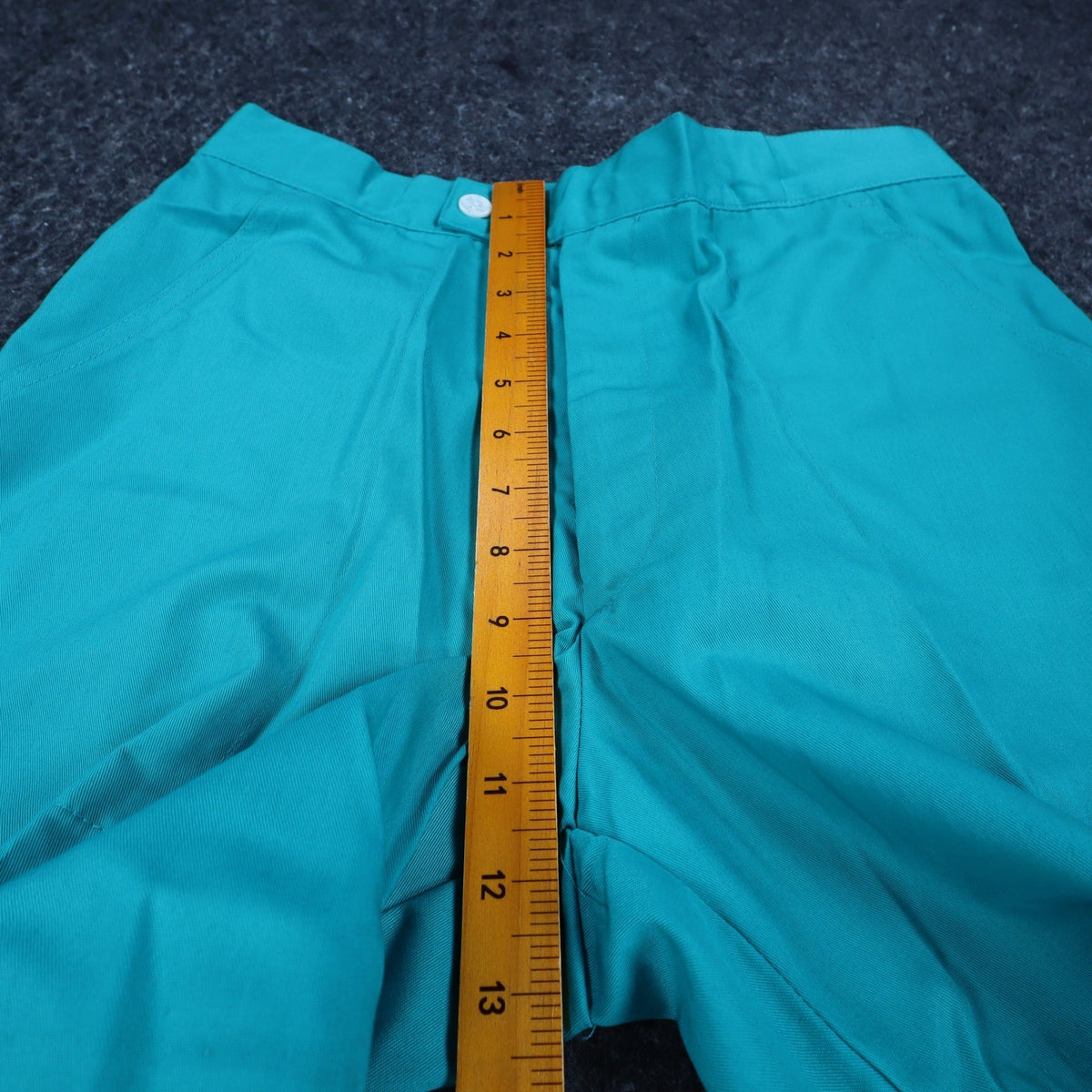 Jantzen Shorts Mens 32 Vintage 90s Teal Green Poly Cotton Deadstock 1M550 - take2supply