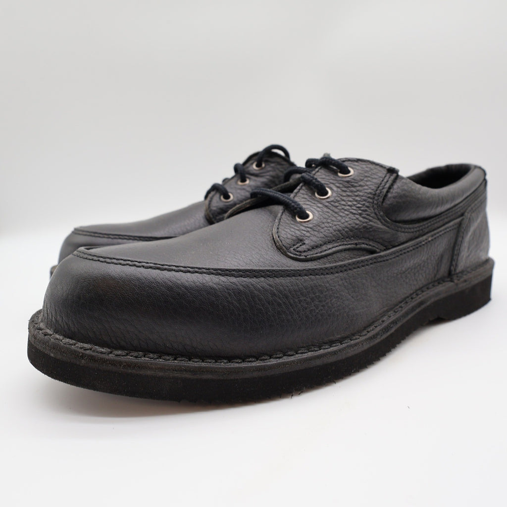 Bucks Steel Toe Work Shoes Mens 10 Vintage Black Leather Safety Toe W4570 - take2supply