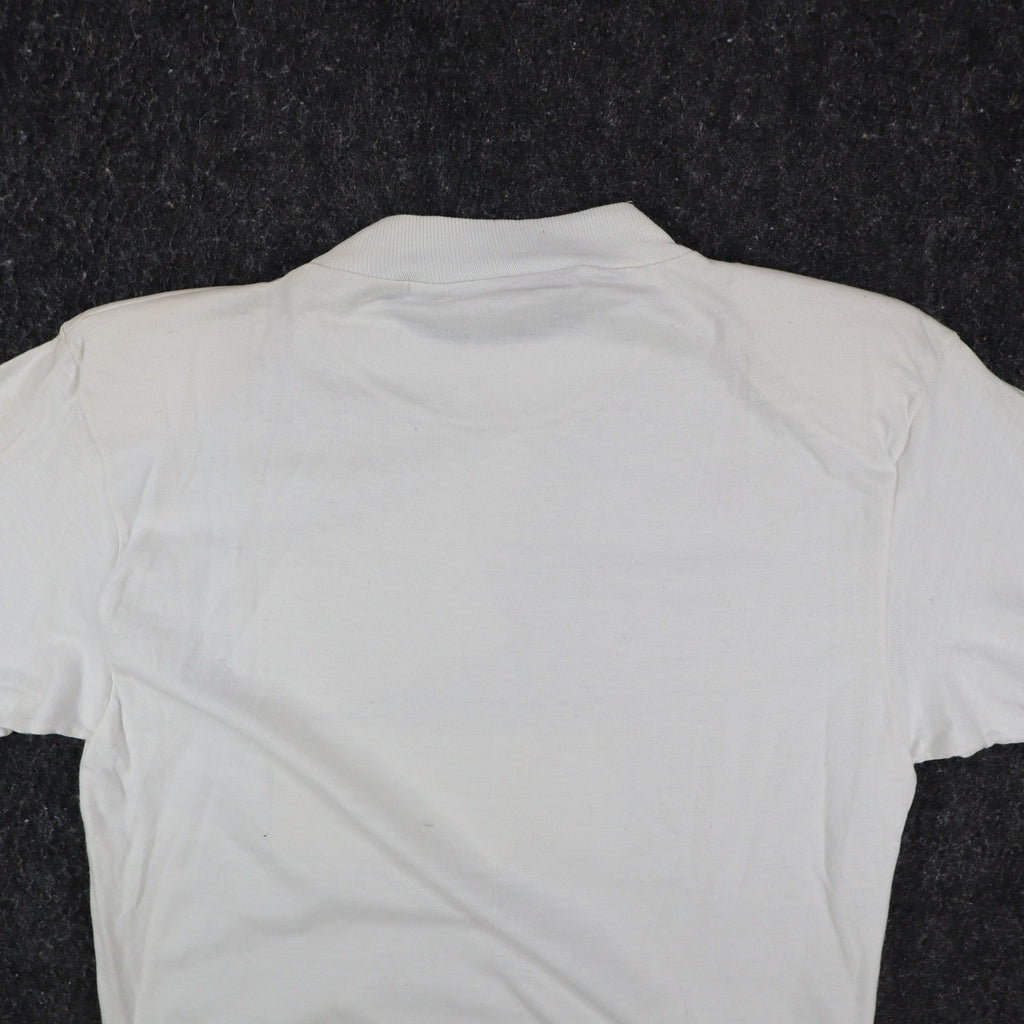 A'Milano Vintage 90s Jazz Graphic Tee Small White Single Stitch Deadstock NWT - take2supply