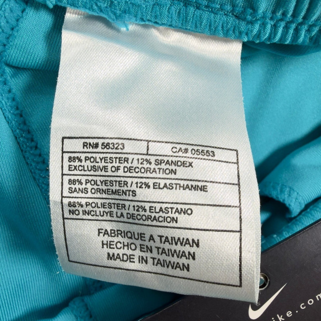Nike Y2K Technetic Dri-FIT Shorts Girls XL Teal Blue NWT 423514 New - take2supply