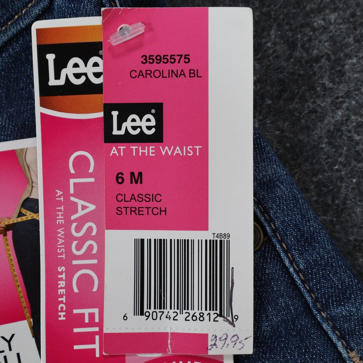 Lee Bermuda Shorts Women 6 M Classic Fit Carolina Blue Denim Stretch Belted NWT - take2supply
