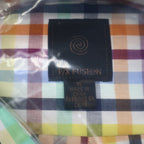 F/X Fusion Shirt Mens XL Multi Colored Check Short Sleeve Easy Care D552 NWT - take2supply