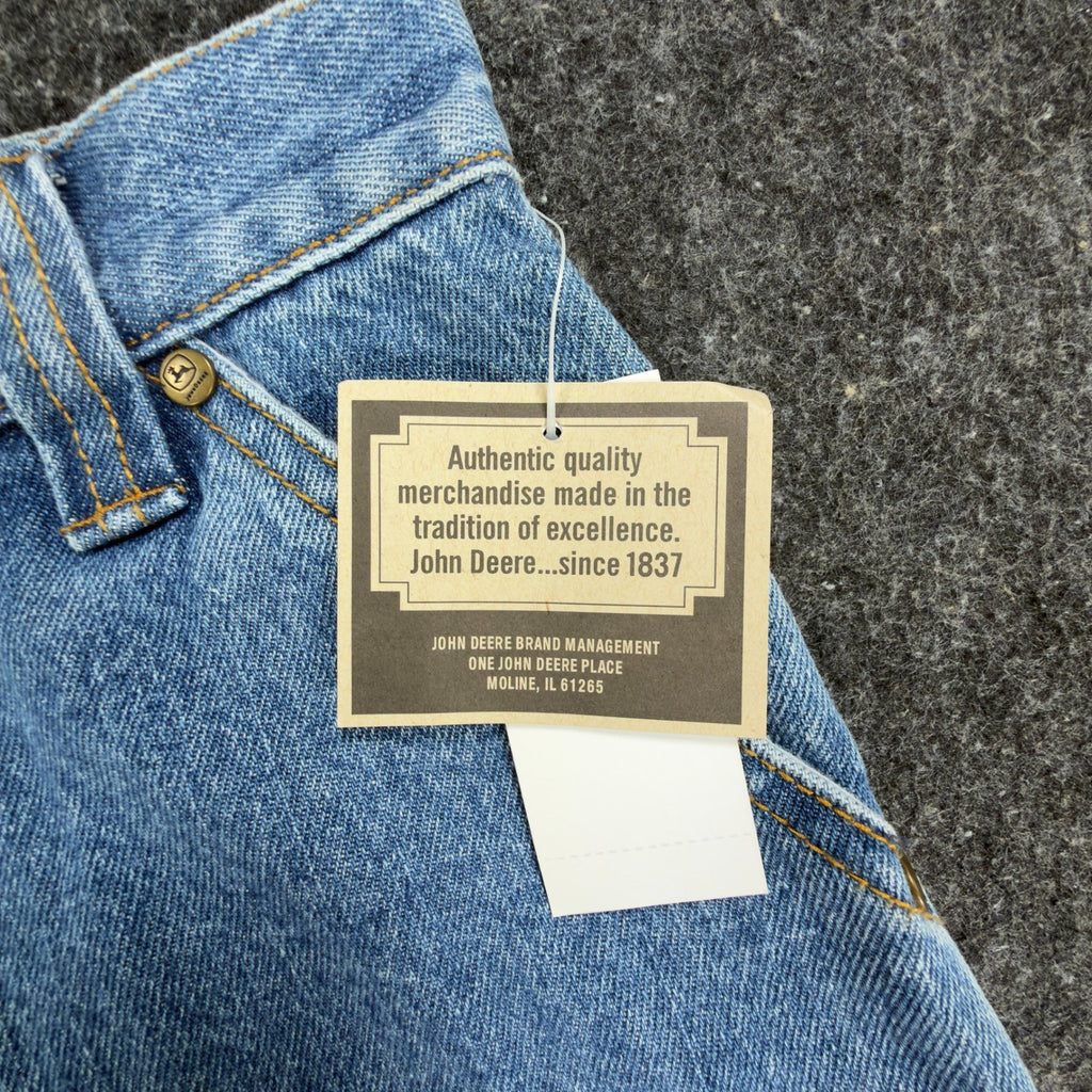 John Deere Y2K Carpenter Shorts Kids 12 Blue Denim NWT Stone Wash Workwear Denim - take2supply
