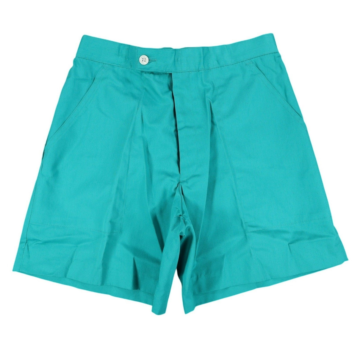 Jantzen Shorts Mens 32 Vintage 90s Teal Green Poly Cotton Deadstock 1M550 - take2supply