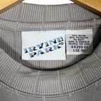 IRVINE PARK Mens Gray Vertical Stripe Short Sleeve T-Shirt Size L XL - take2supply