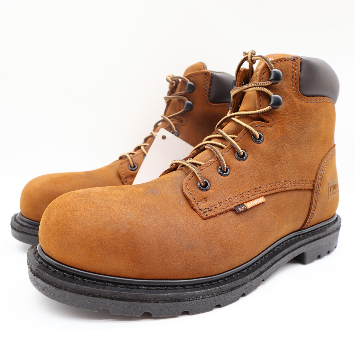 Worx 5606 Steel Toe Work Boots Mens 8.5 Brown Leather Waterproof NWT - take2supply