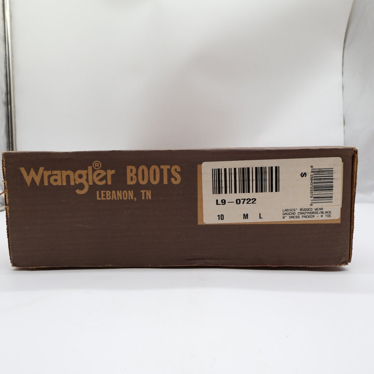 Wrangler Vintage 90s Packer Boots Womens 10 Brown Black Leather NWT USA Made - take2supply