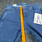 Wrangler Y2K Cowboy Cut Boot Cut Jeans Womens 9/10x32 Blue Denim NWT - take2supply
