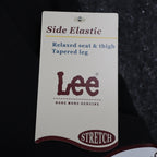 Lee Tapered Leg Pants Womens 16 L Black Smart Fabric Side Elastic Pleated C863 - take2supply