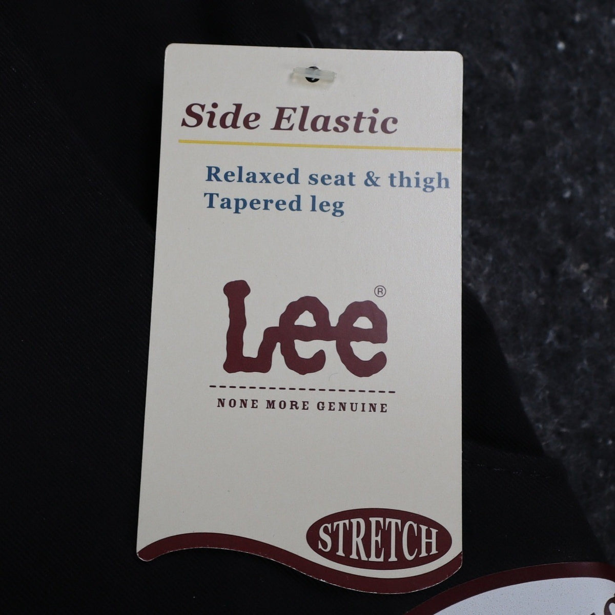 Lee Tapered Leg Pants Womens 16 L Black Smart Fabric Side Elastic Pleated C863 - take2supply