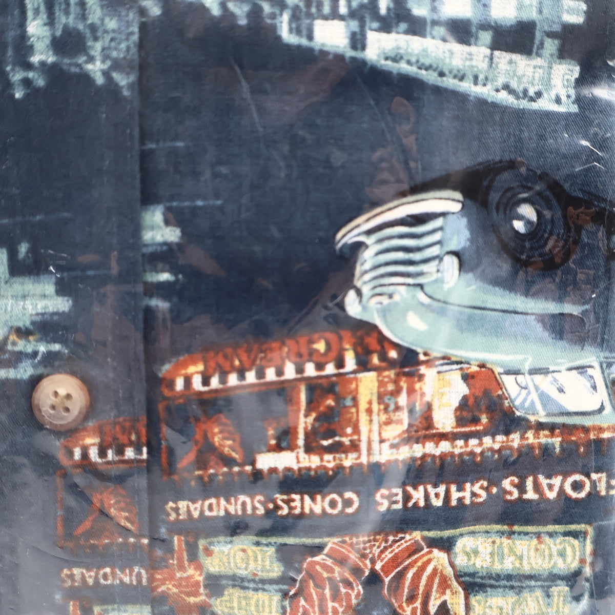 North River Outfitters Shirt Mens XL Navy Classic Pickup Truck Print Cotton NWT - take2supply