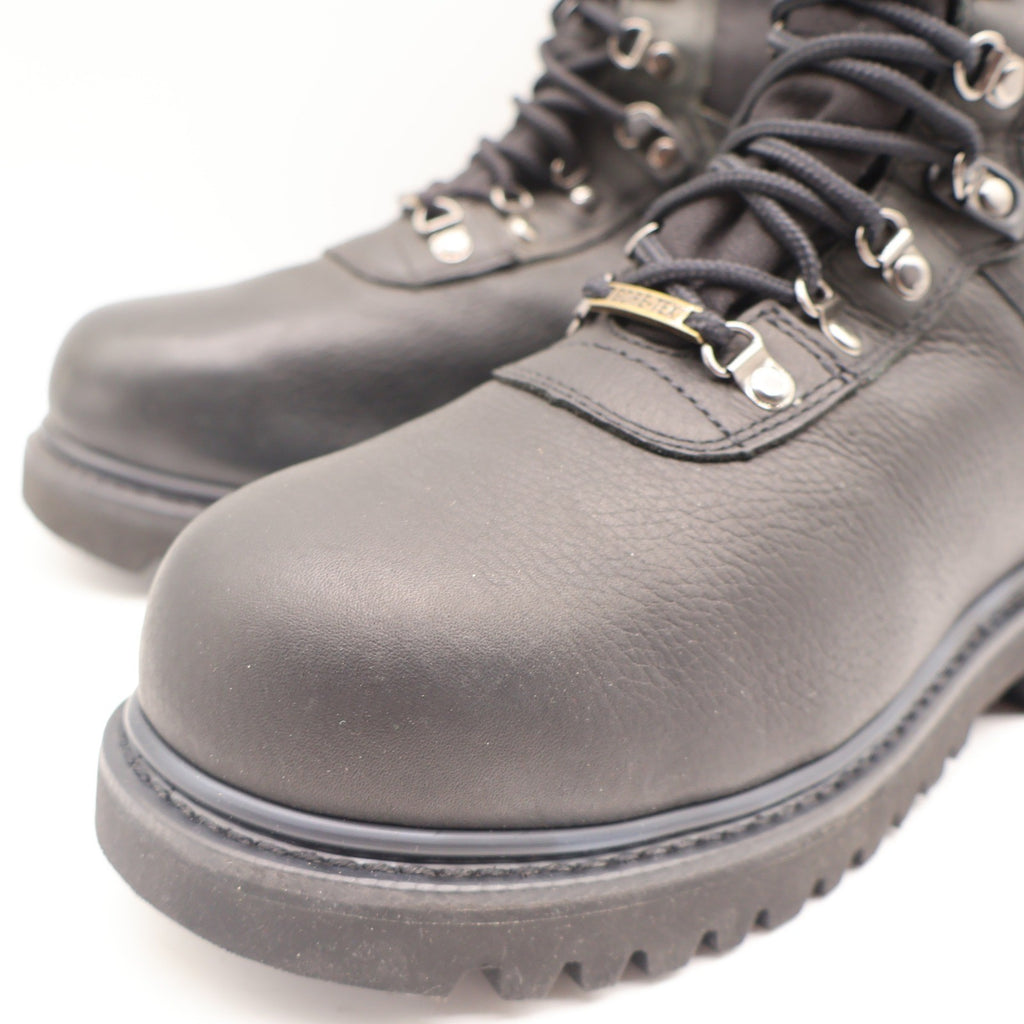 Wolverine Big Horn Boots Mens 8.5 W Vintage Y2K Black Leather Gore-Tex 03851 NEW - take2supply