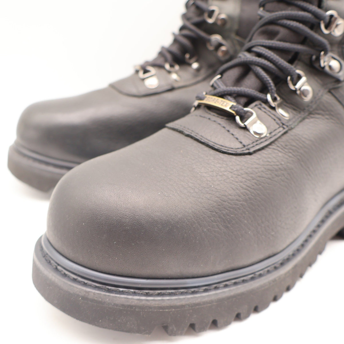 Wolverine Big Horn Boots Mens 8.5 W Vintage Y2K Black Leather Gore-Tex 03851 NEW - take2supply