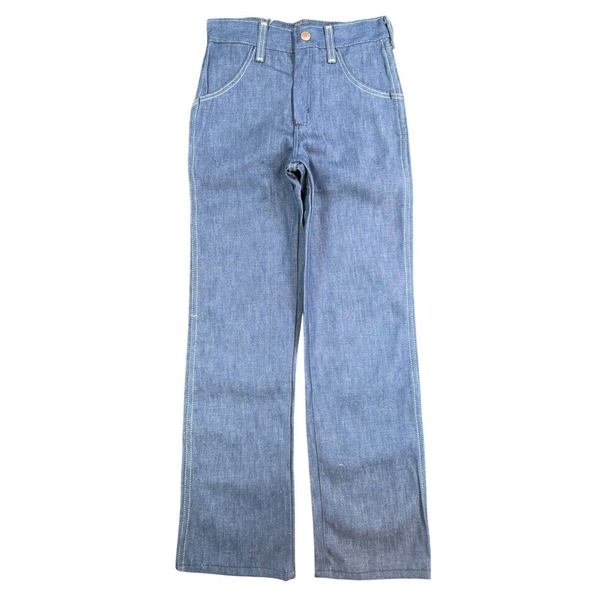 Maverick Vintage 70s Jeans Girls 7 Reg Blue High Waist USA NOS NWT 24x25.75 - take2supply