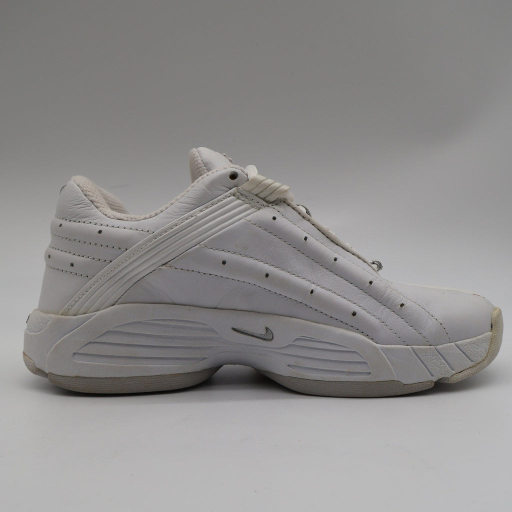 Nike Air Trainer Deluxe Womens 5.5 Vintage 2002 White Silver Leather 302853-101 - take2supply