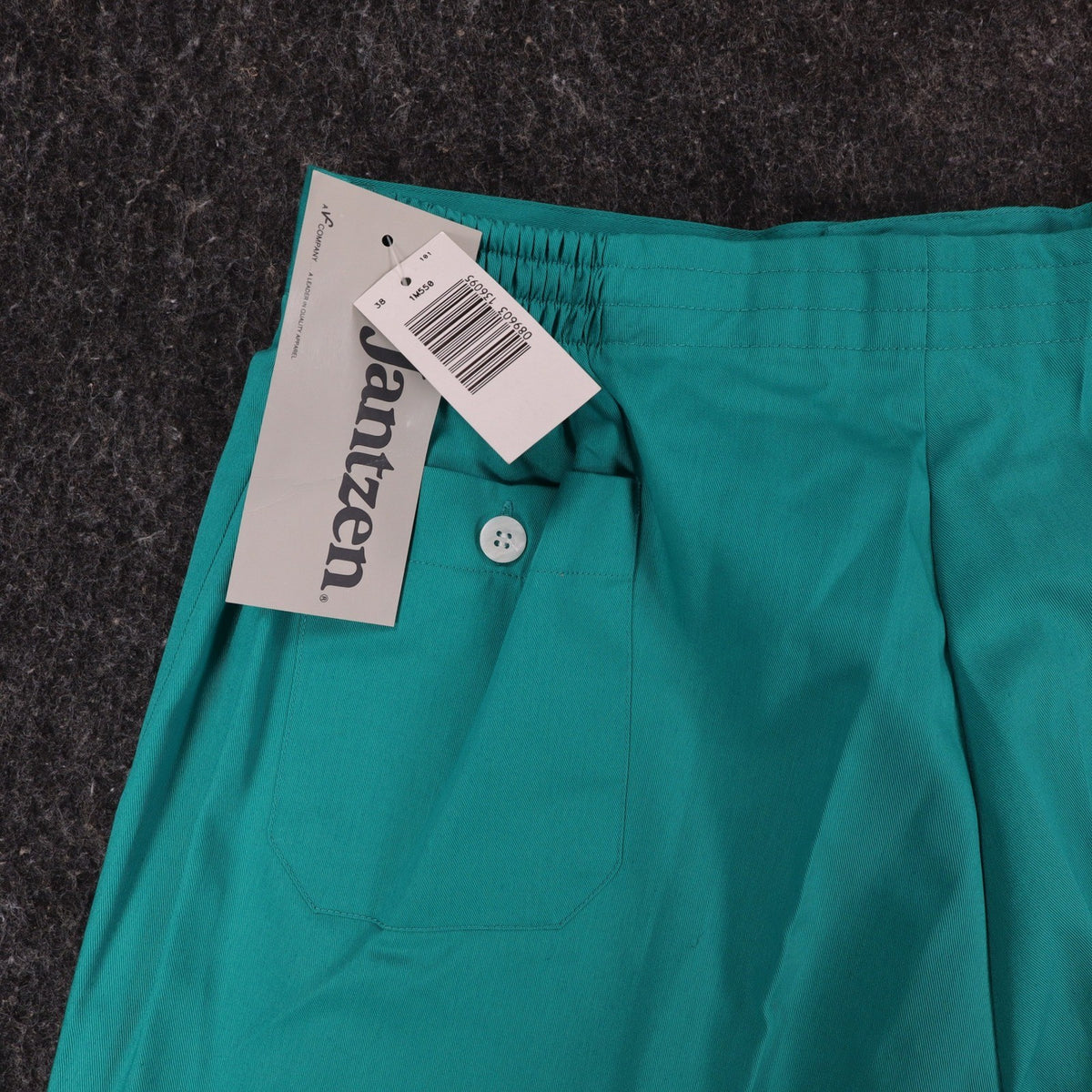 Jantzen Vintage 90s Jade Green Shorts Mens 38 Deadstock NWT Poly Cotton 1M550 - take2supply