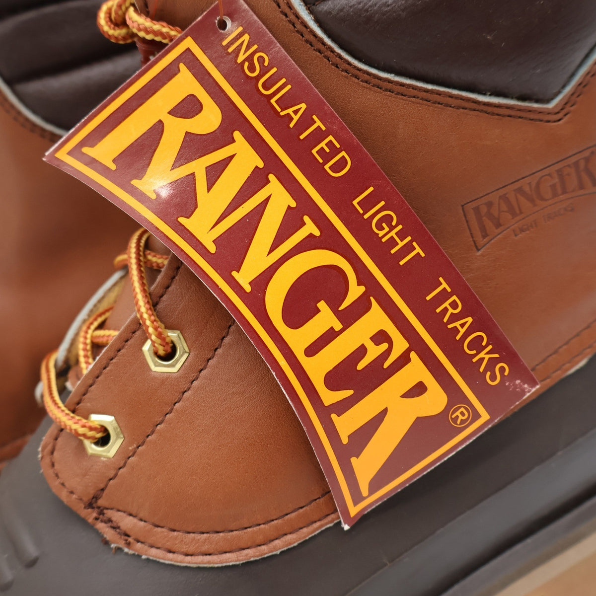 Ranger Insulated Hunting Boots Mens 8M Vintage Brown Leather Rubber Duck Boots - take2supply