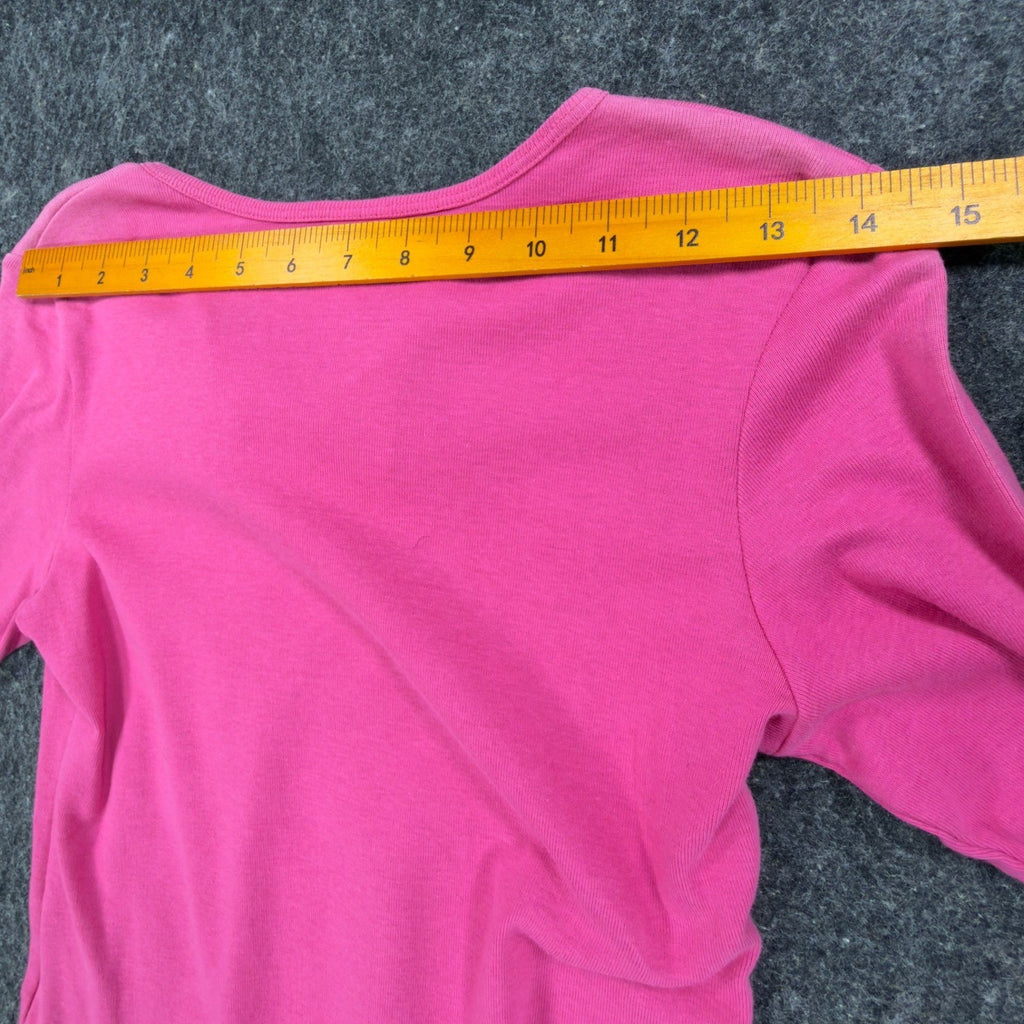 Tommy Hilfiger Y2K Lace Up Top Girls Large Pink Cotton NWT Vintage 2000s - take2supply