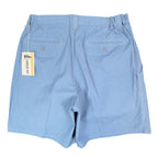 Vintage London Fog Mens 32 Blue Cotton Pleated Shorts Deadstock - take2supply