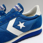 Converse Road Star Boy's Size 3 Vintage 80s Blue Nylon Suede Sneakers Deadstock - take2supply