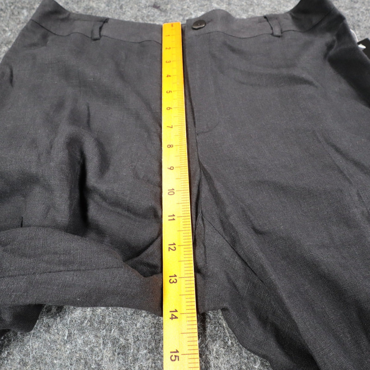 AGB Byer California Cargo Pants Womens 10 Y2K Black Linen Blend Utility Trousers - take2supply