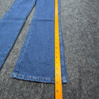 Wrangler Y2K Cowboy Cut Jeans Womens 9/10x34 Blue Denim Bootcut New C717 - take2supply