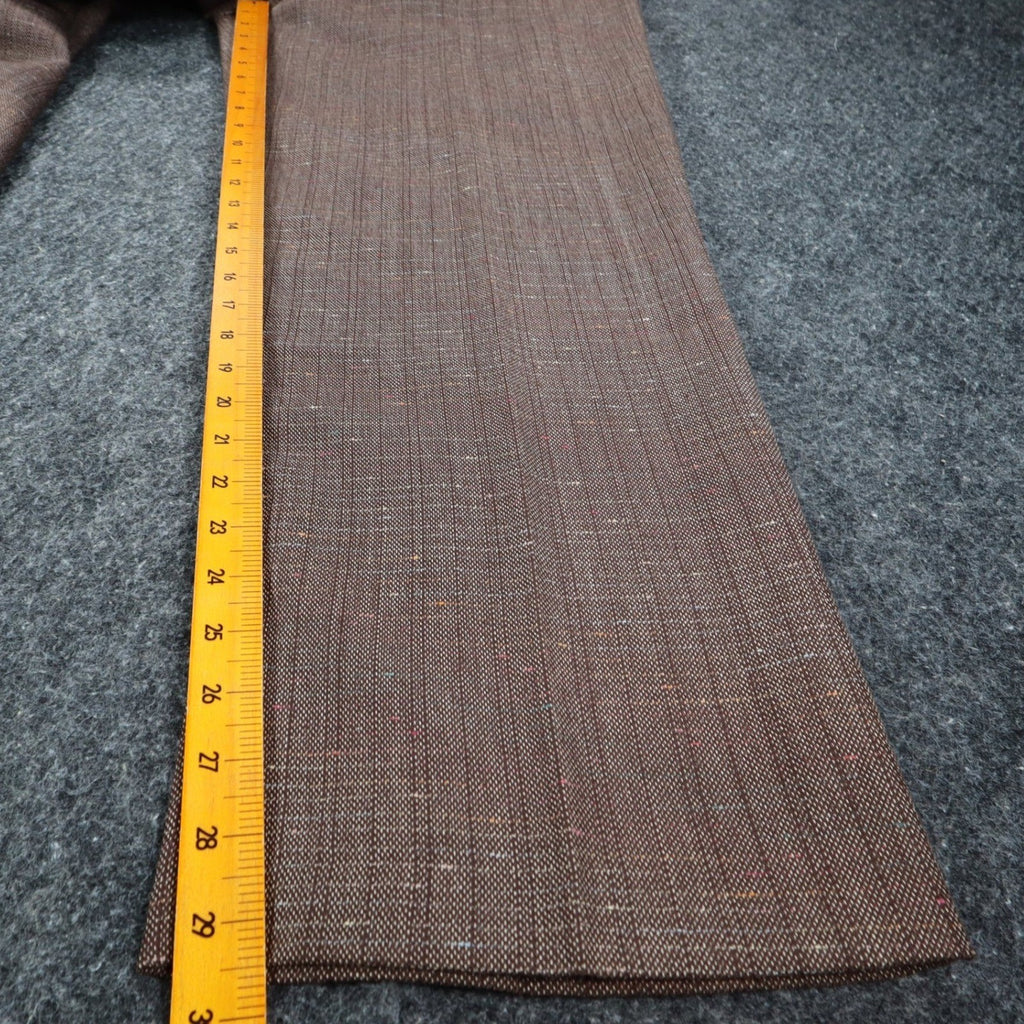 Southern Lady Pull On Pants Womens 14 Brown Hickory Elastic Waist Textured 58A2 - take2supply