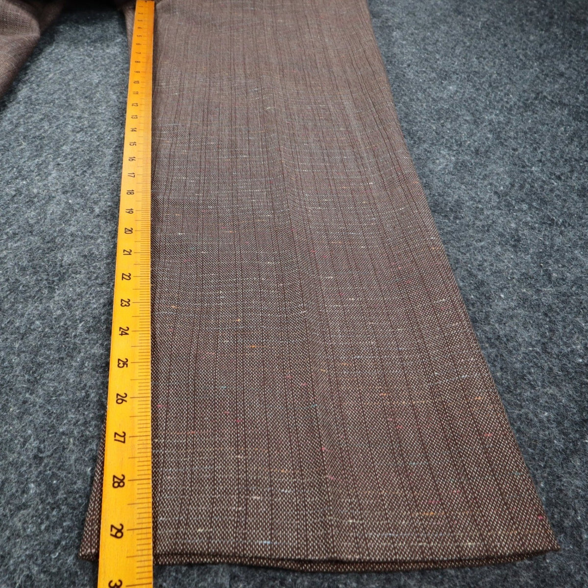 Southern Lady Pull On Pants Womens 14 Brown Hickory Elastic Waist Textured 58A2 - take2supply