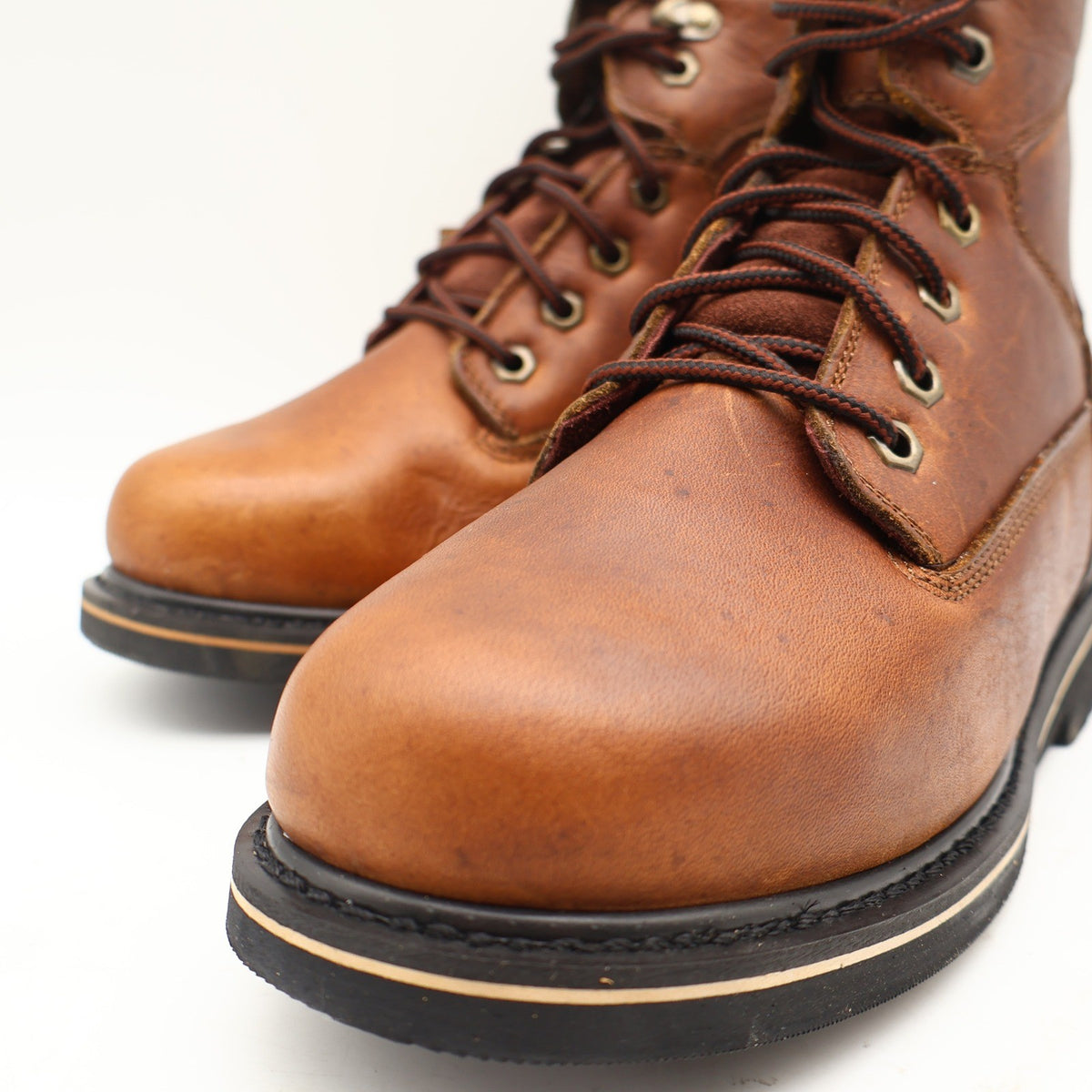 McRae Industrial Work Boots Mens 9W Brown Leather EH Rated Lace Up MR88122 NEW - take2supply
