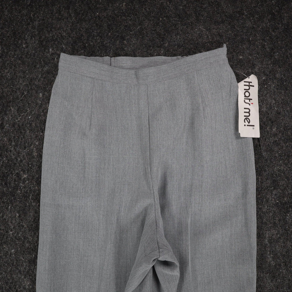 That's Me! Dress Pants Womens 8 Vintage 90s Steel Gray High Rise Straight Leg - take2supply