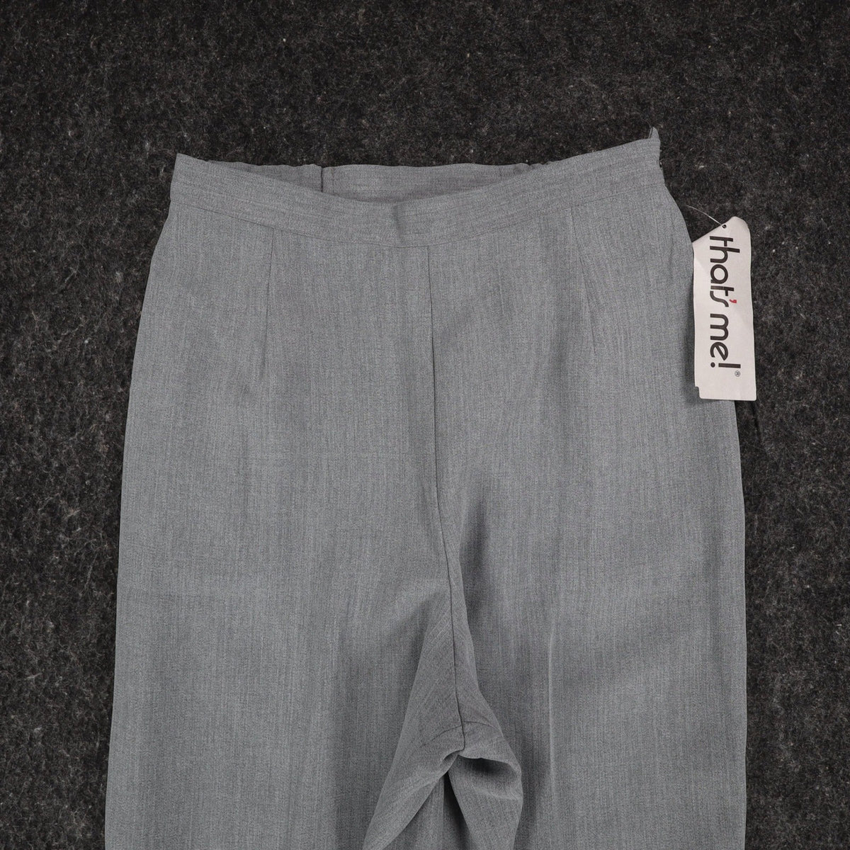 That's Me! Dress Pants Womens 8 Vintage 90s Steel Gray High Rise Straight Leg - take2supply