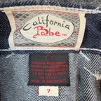 California Babe Jeans Womens 7 Blue Cotton High Waist Flare Vintage 70s - take2supply