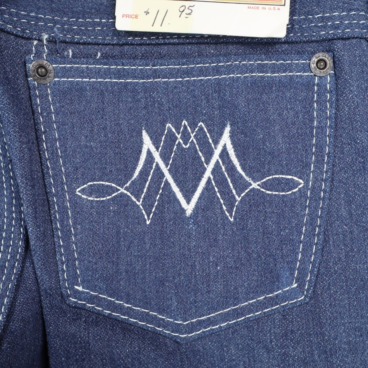 Maverick Straight Leg Jeans Boys 10 Reg Vintage Blue Cotton Blend Deadstock USA - take2supply