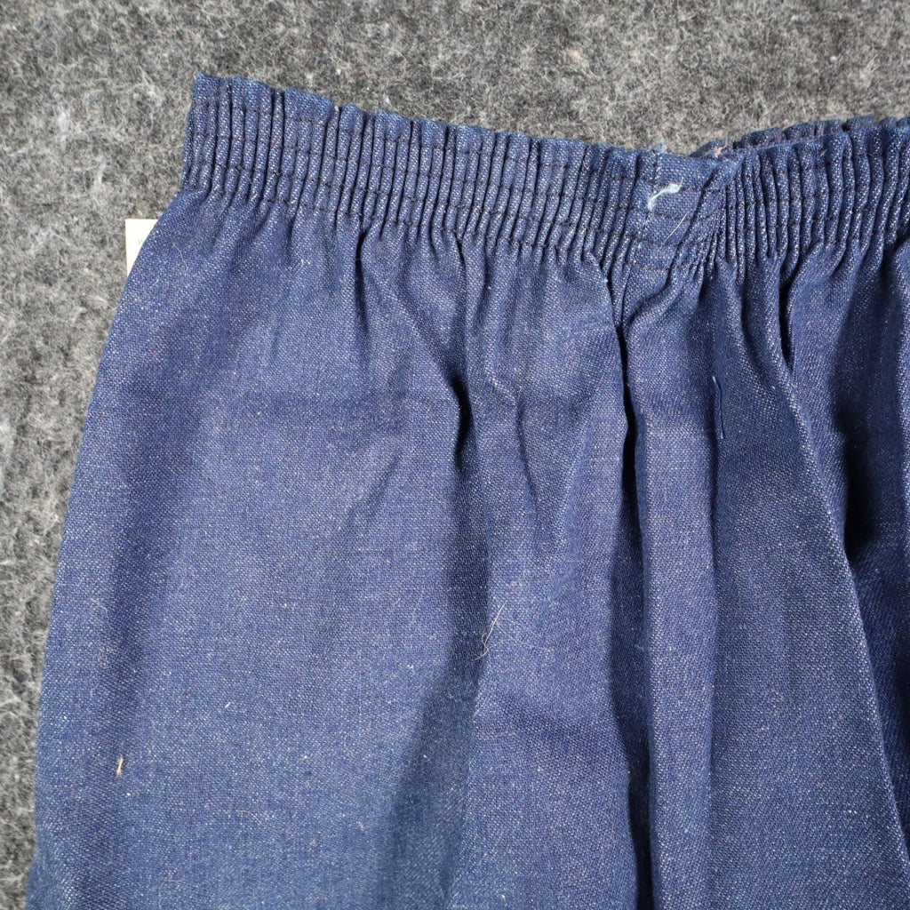 Vintage Young Maverick Jeans Girls 12 Blue Red Piping Elastic Waist USA NWT NOS - take2supply
